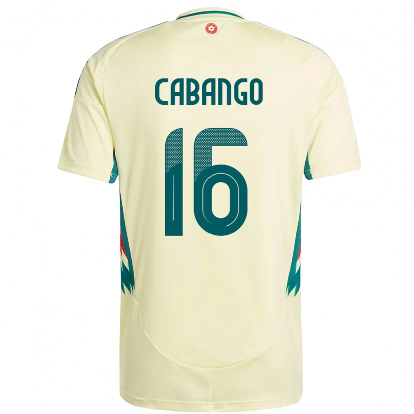 Danxen Niño Camiseta Gales Ben Cabango #16 Beige Amarillo 2ª Equipación 24-26 La Camisa