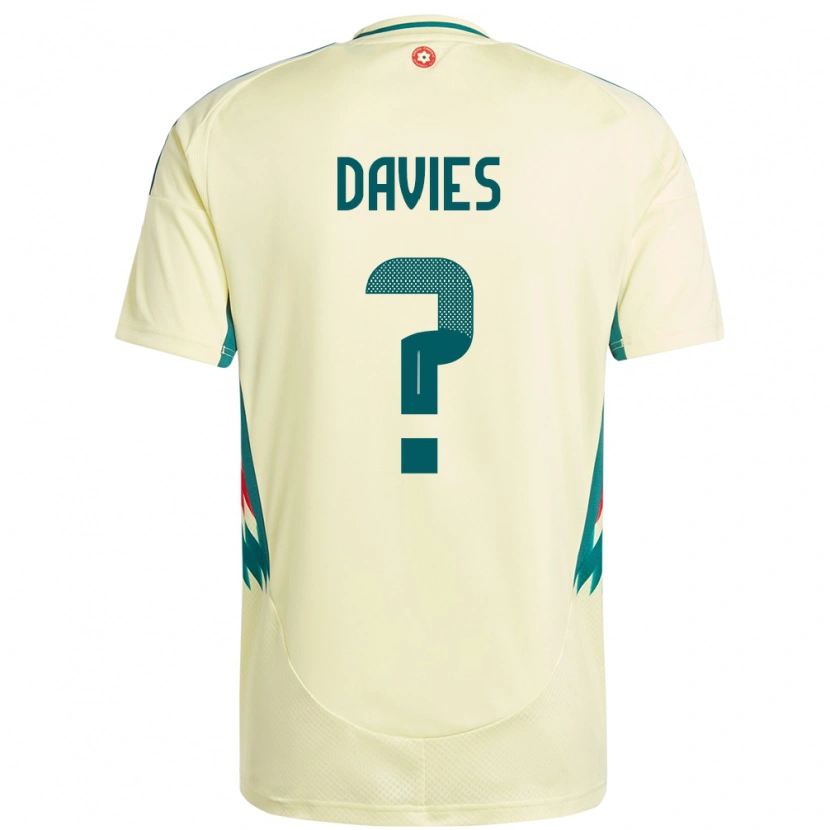 Danxen Niño Camiseta Gales Isaac Davies #0 Beige Amarillo 2ª Equipación 24-26 La Camisa