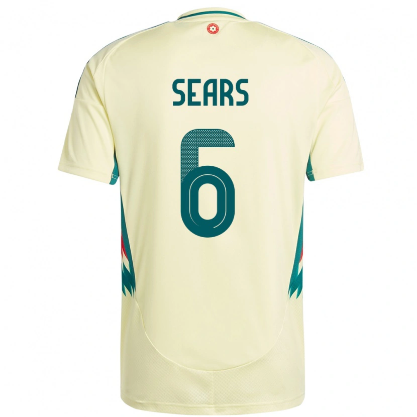 Danxen Niño Camiseta Gales Ryan Sears #6 Beige Amarillo 2ª Equipación 24-26 La Camisa
