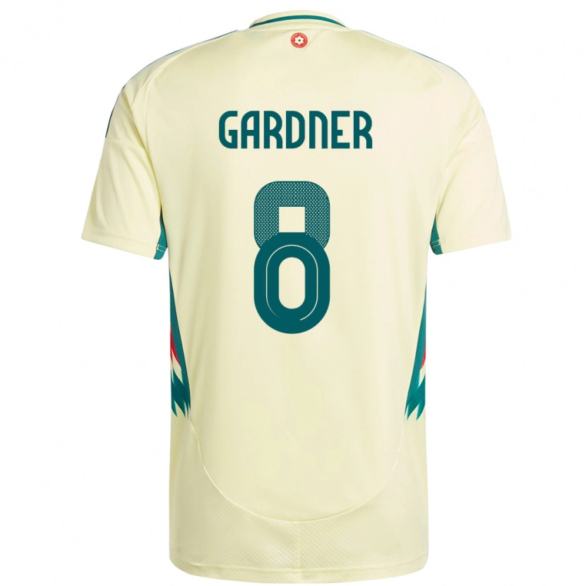 Danxen Niño Camiseta Gales Luis Gardner #8 Beige Amarillo 2ª Equipación 24-26 La Camisa