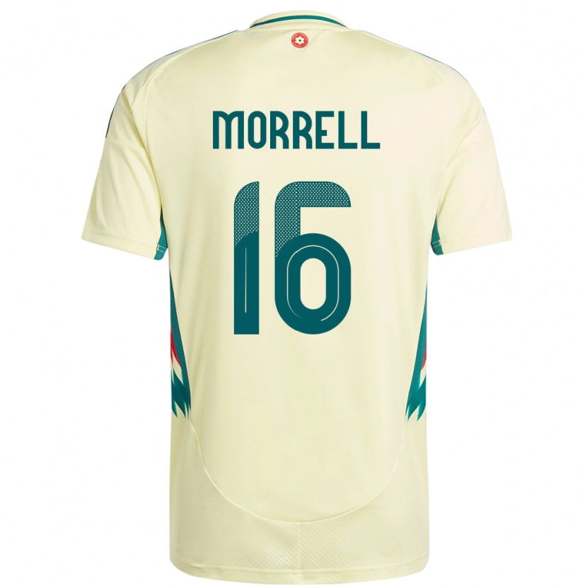 Danxen Niño Camiseta Gales Joe Morrell #16 Beige Amarillo 2ª Equipación 24-26 La Camisa
