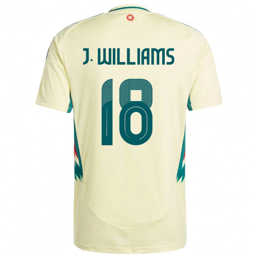 Danxen Niño Camiseta Gales Jonathan Williams #18 Beige Amarillo 2ª Equipación 24-26 La Camisa