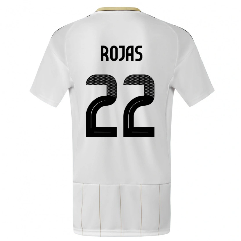 Danxen Niño Camiseta Costa Rica Andy Rojas #22 Blanco 2ª Equipación 24-26 La Camisa