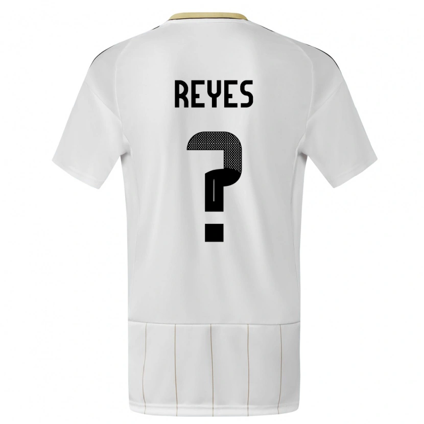 Danxen Niño Camiseta Costa Rica Nery Reyes #0 Blanco 2ª Equipación 24-26 La Camisa