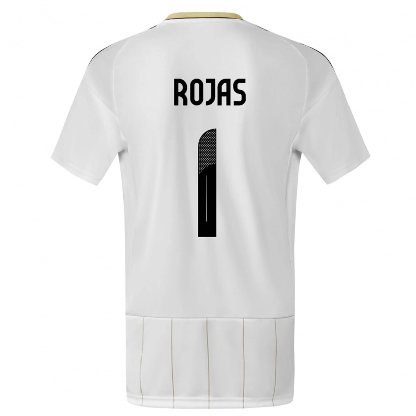 Danxen Niño Camiseta Costa Rica Berny Rojas #1 Blanco 2ª Equipación 24-26 La Camisa