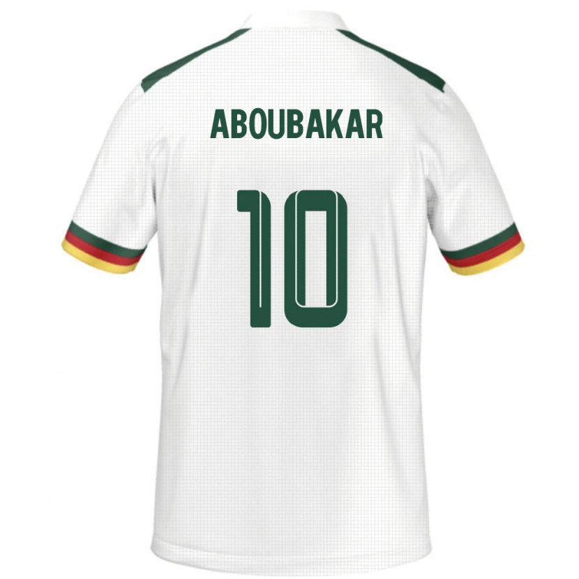 Danxen Niño Camiseta Camerún Vincent Aboubakar #10 Blanco 2ª Equipación 24-26 La Camisa