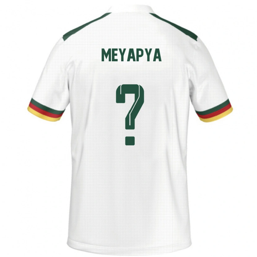 Danxen Niño Camiseta Camerún Blondon Meyapya #0 Blanco 2ª Equipación 24-26 La Camisa