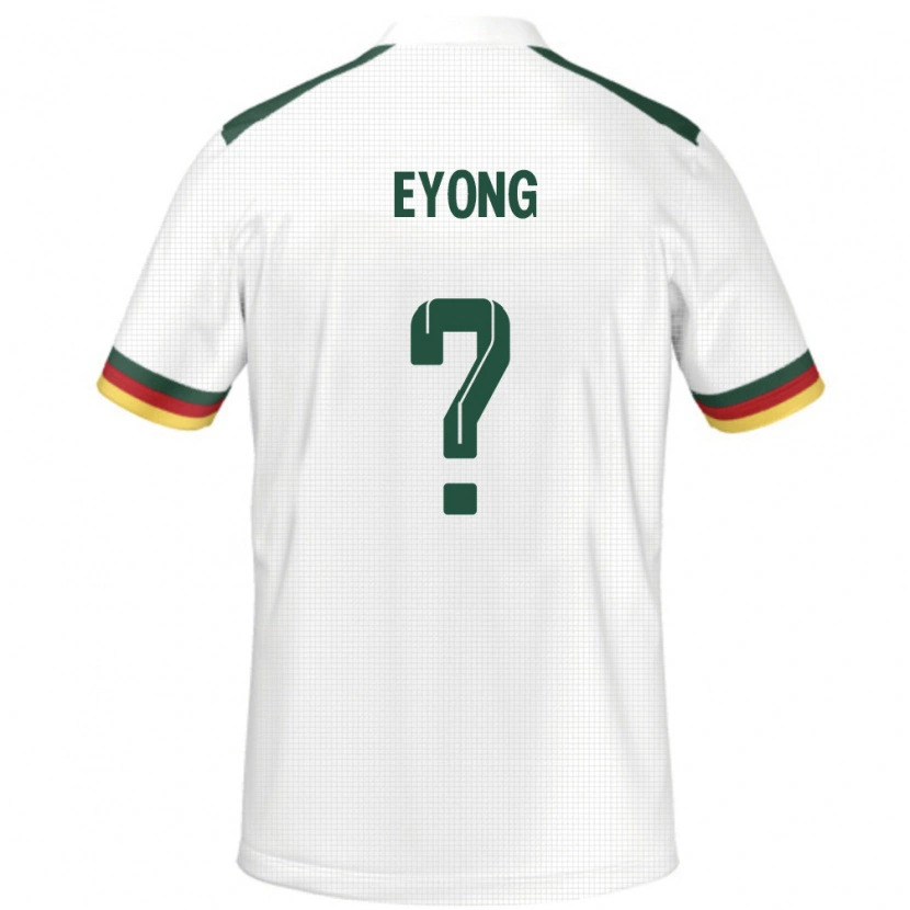 Danxen Niño Camiseta Camerún Etta Eyong #0 Blanco 2ª Equipación 24-26 La Camisa