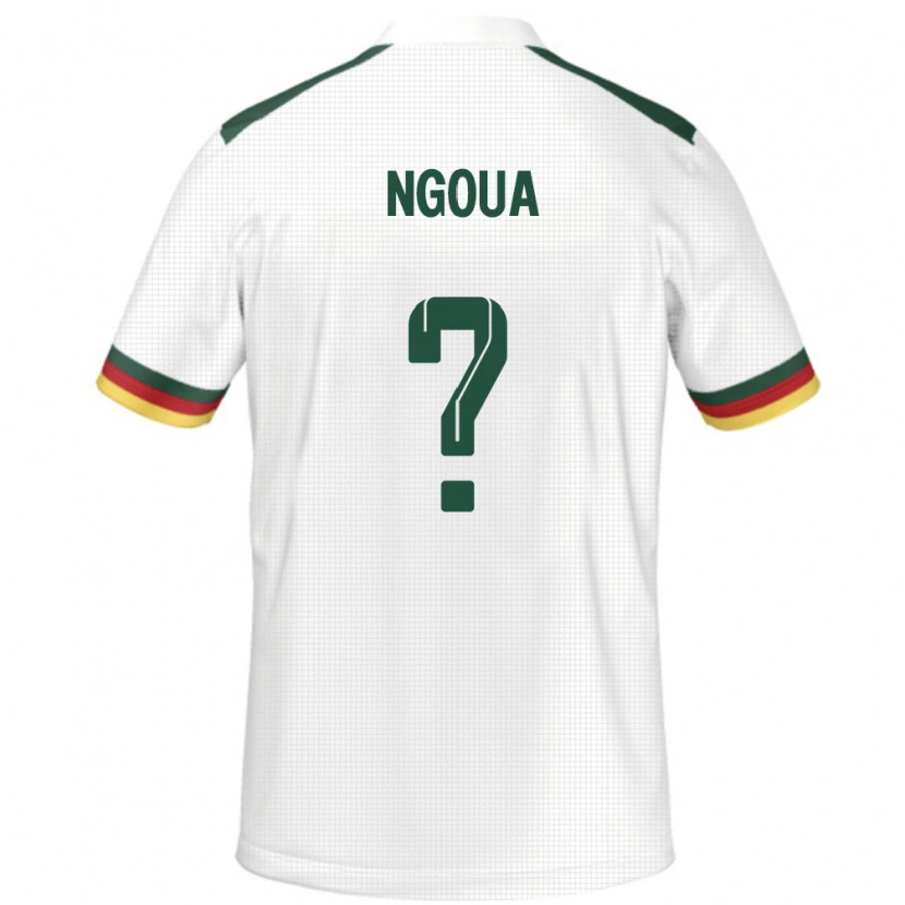 Danxen Niño Camiseta Camerún Boris Ngoua #0 Blanco 2ª Equipación 24-26 La Camisa