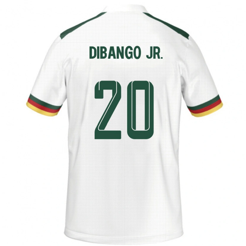 Danxen Niño Camiseta Camerún Yvan Dibango #20 Blanco 2ª Equipación 24-26 La Camisa