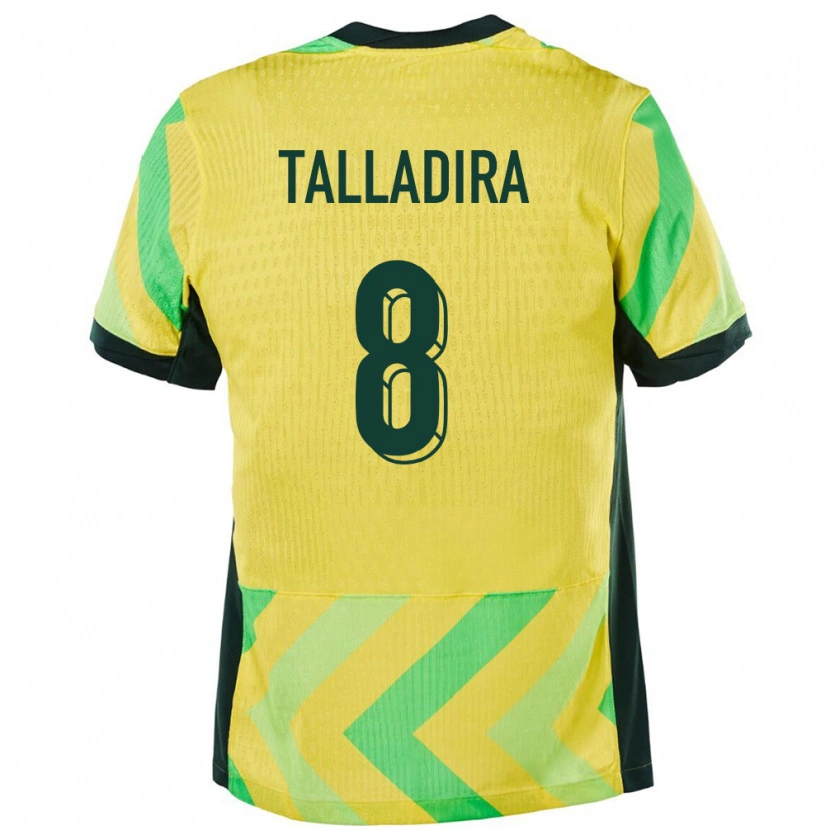 Danxen Hombre Camiseta Australia Fabian Talladira #8 Dorado 1ª Equipación 24-26 La Camisa