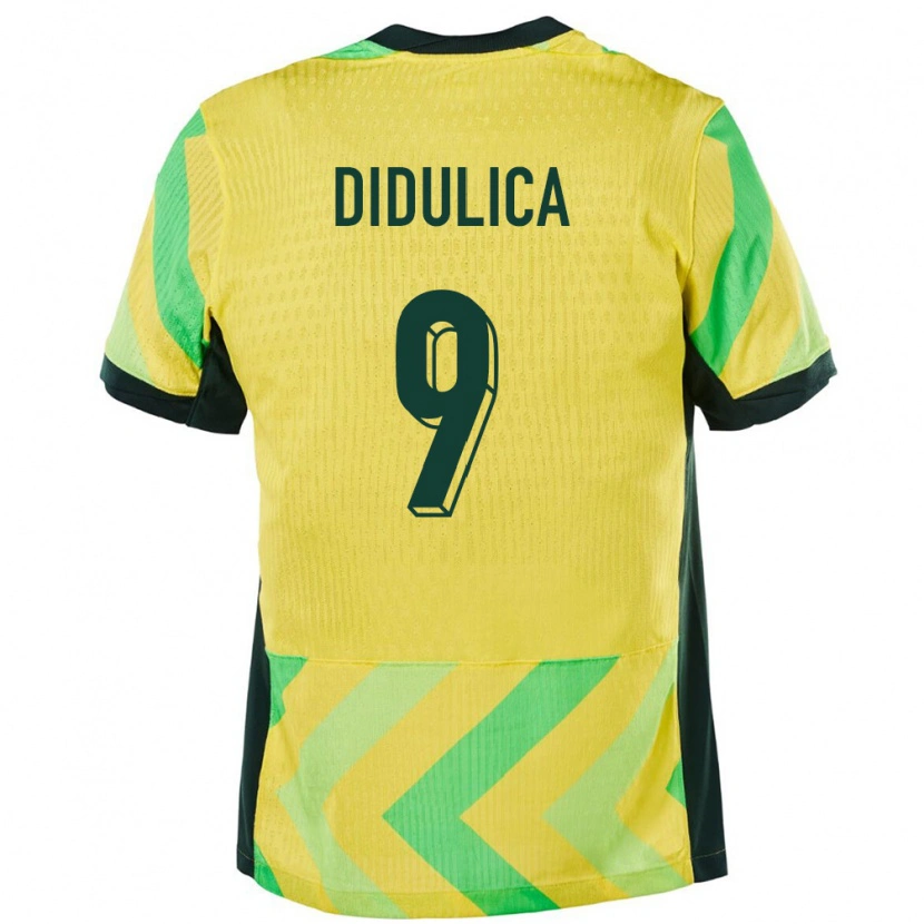 Danxen Hombre Camiseta Australia Anthony Didulica #9 Dorado 1ª Equipación 24-26 La Camisa