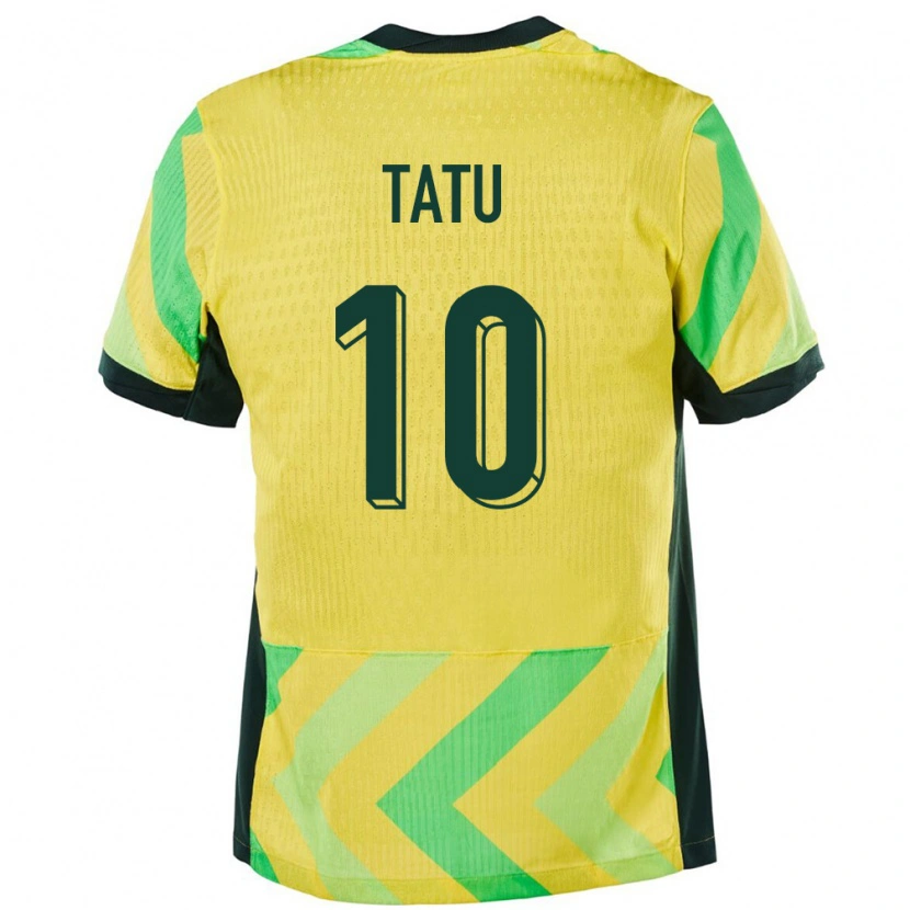 Danxen Hombre Camiseta Australia Amlani Tatu #10 Dorado 1ª Equipación 24-26 La Camisa