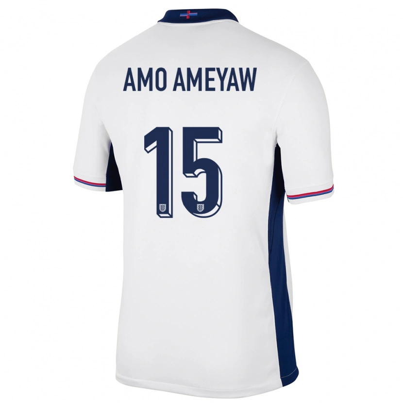 Danxen Hombre Camiseta Inglaterra Samuel Amo-Ameyaw #15 Blanco 1ª Equipación 24-26 La Camisa