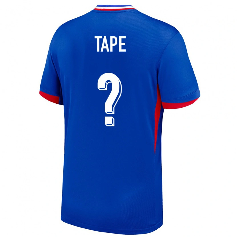 Danxen Hombre Camiseta Francia Axel Tape #0 Azul 1ª Equipación 24-26 La Camisa