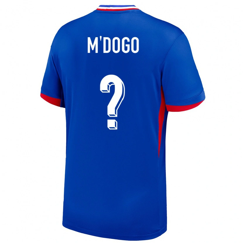 Danxen Hombre Camiseta Francia Haris M'dogo #0 Azul 1ª Equipación 24-26 La Camisa