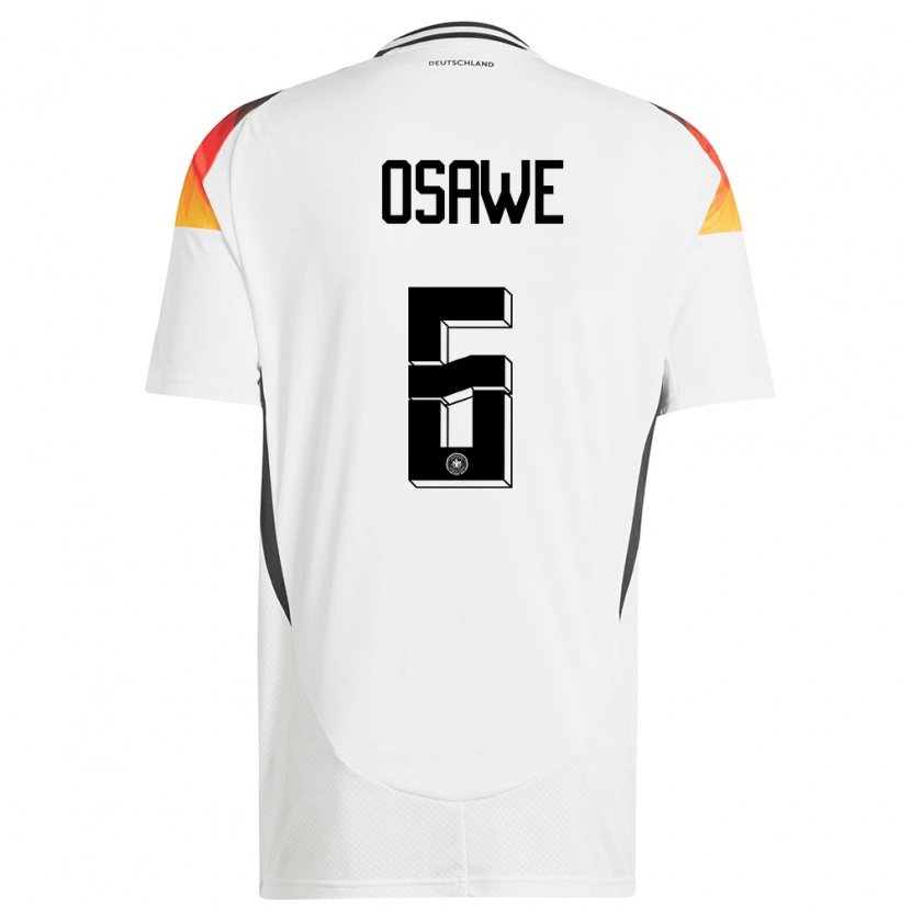 Danxen Hombre Camiseta Alemania Winners Osawe #6 Blanco 1ª Equipación 24-26 La Camisa