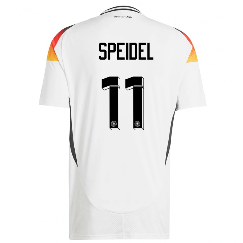 Danxen Hombre Camiseta Alemania Kian Speidel #11 Blanco 1ª Equipación 24-26 La Camisa