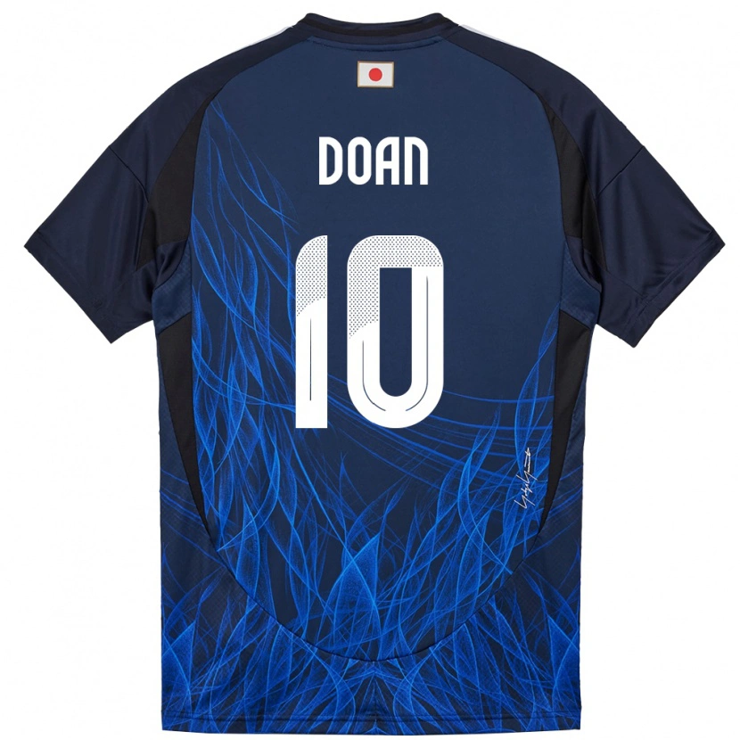 Danxen Hombre Camiseta Japón Ritsu Doan #10 Azul Oscuro 1ª Equipación 24-26 La Camisa