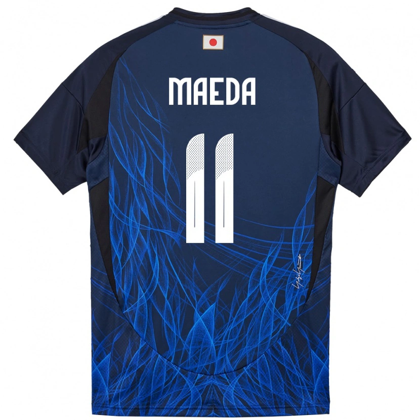 Danxen Hombre Camiseta Japón Daizen Maeda #11 Azul Oscuro 1ª Equipación 24-26 La Camisa