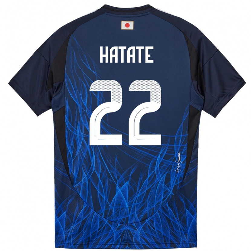 Danxen Hombre Camiseta Japón Reo Hatate #22 Azul Oscuro 1ª Equipación 24-26 La Camisa
