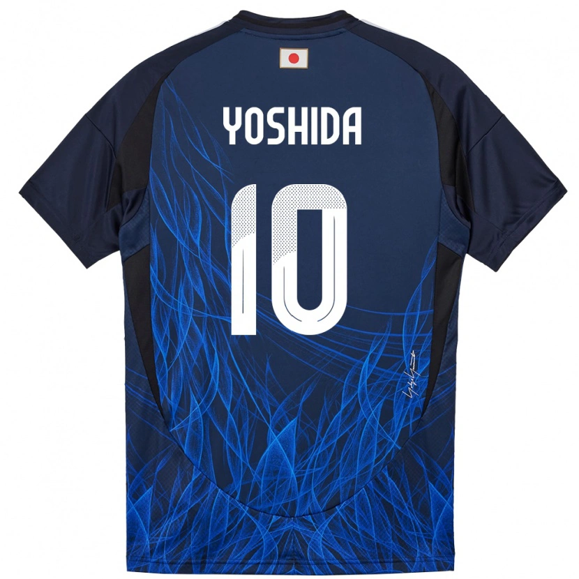 Danxen Hombre Camiseta Japón Minato Yoshida #10 Azul Oscuro 1ª Equipación 24-26 La Camisa