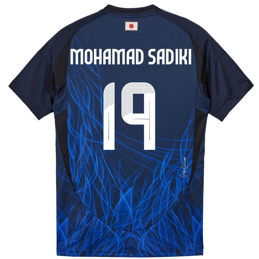 Danxen Hombre Camiseta Japón Mohamad Sadiki Wade #19 Azul Oscuro 1ª Equipación 24-26 La Camisa