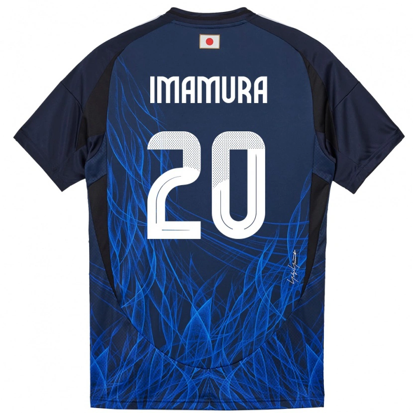 Danxen Hombre Camiseta Japón Ryoya Imamura #20 Azul Oscuro 1ª Equipación 24-26 La Camisa