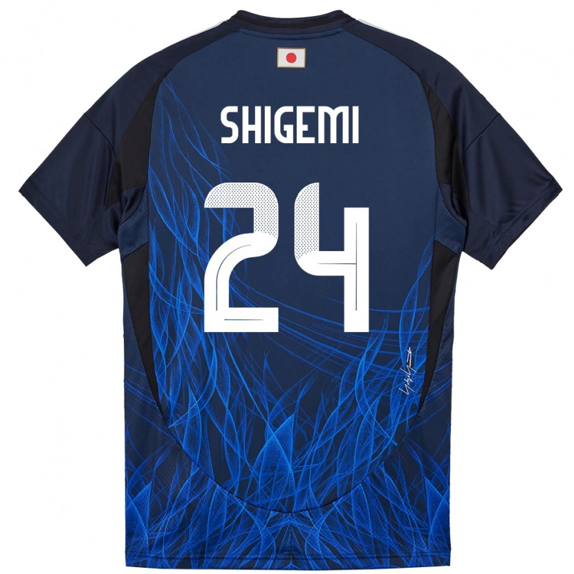 Danxen Hombre Camiseta Japón Masato Shigemi #24 Azul Oscuro 1ª Equipación 24-26 La Camisa