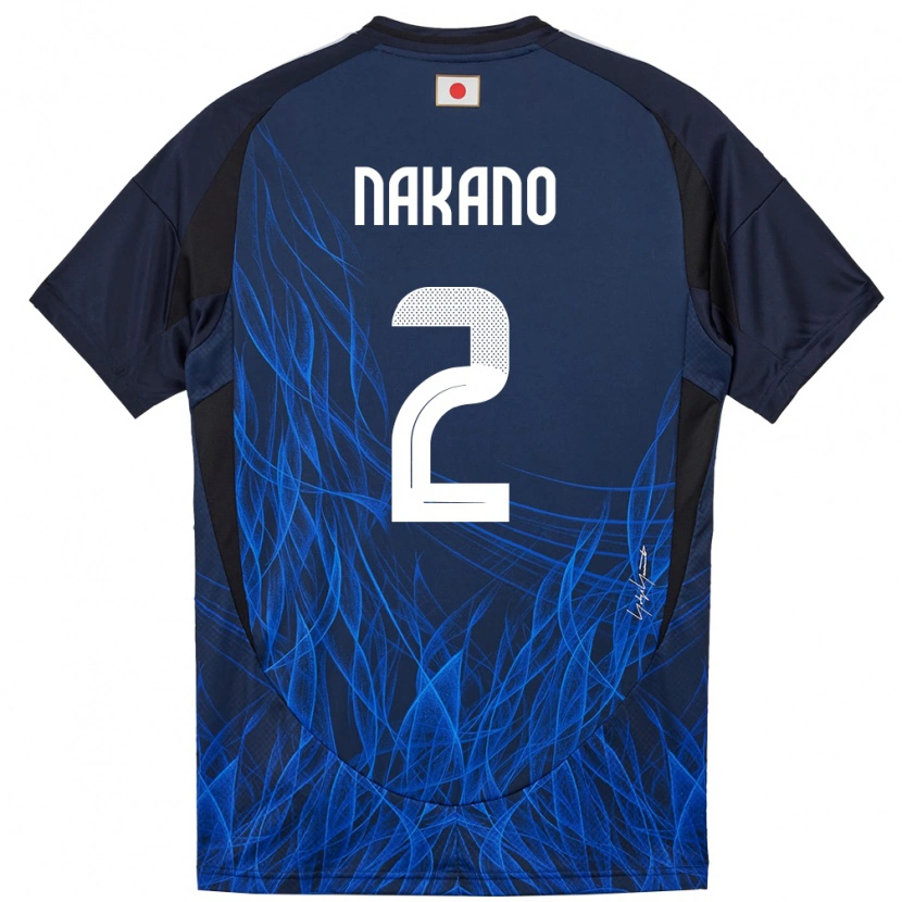 Danxen Hombre Camiseta Japón Shinya Nakano #2 Azul Oscuro 1ª Equipación 24-26 La Camisa