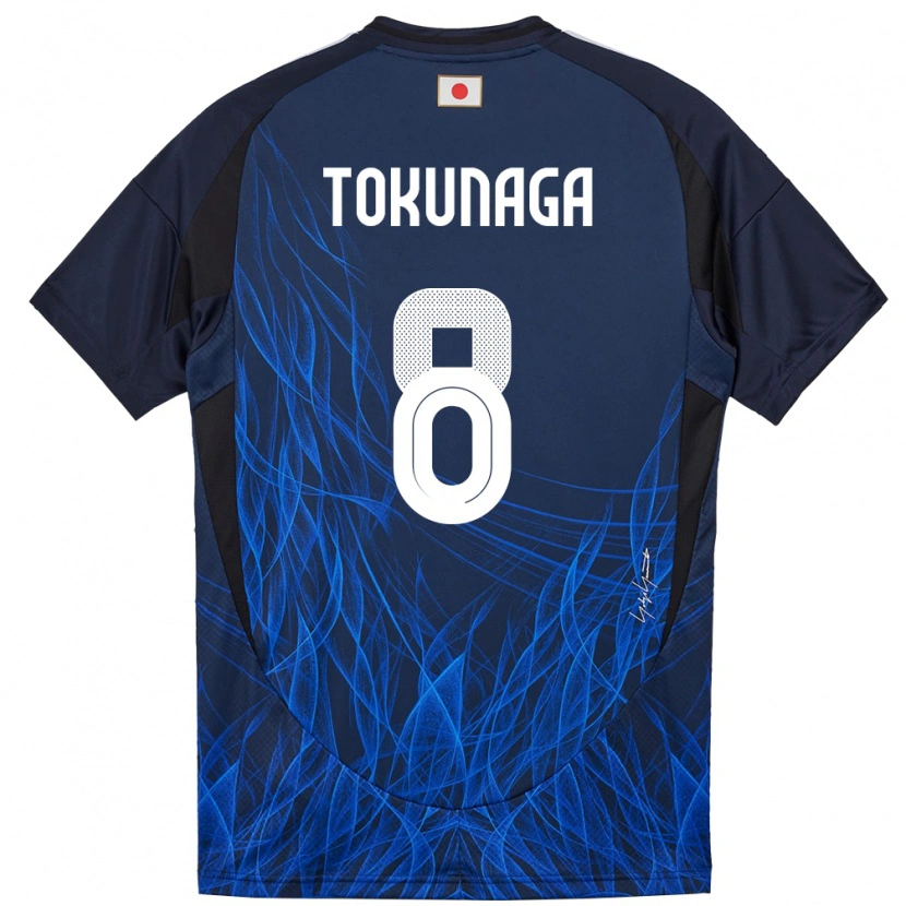 Danxen Hombre Camiseta Japón Ryo Tokunaga #8 Azul Oscuro 1ª Equipación 24-26 La Camisa