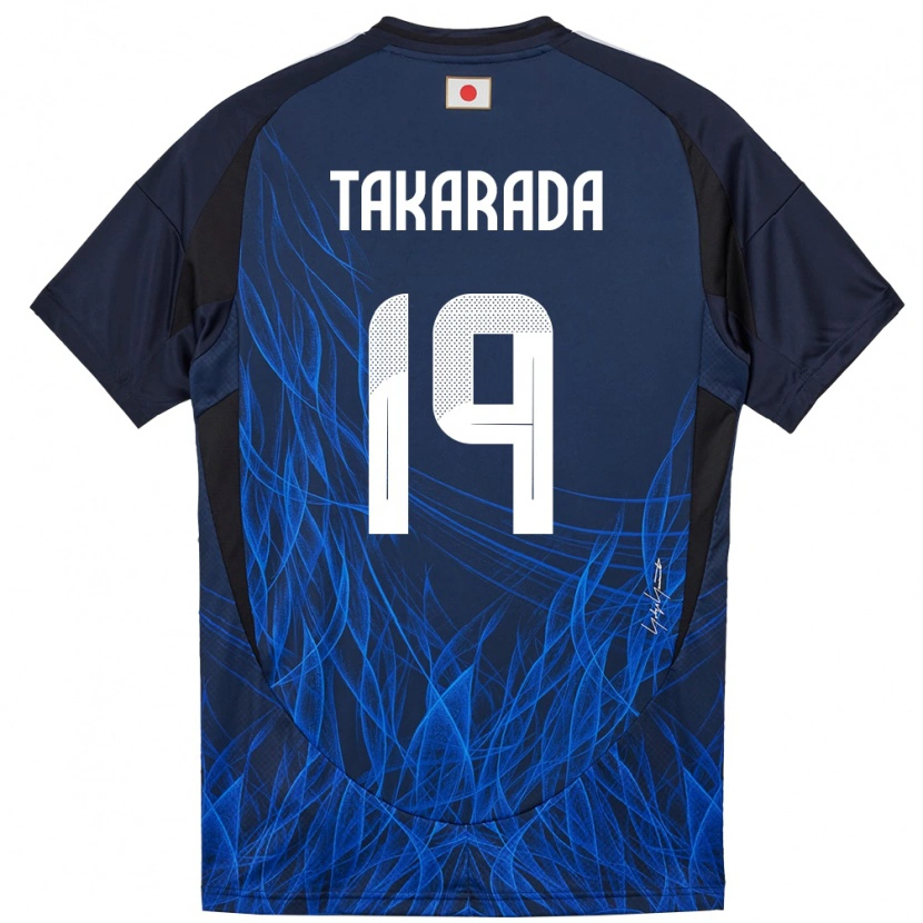Danxen Hombre Camiseta Japón Saori Takarada #19 Azul Oscuro 1ª Equipación 24-26 La Camisa