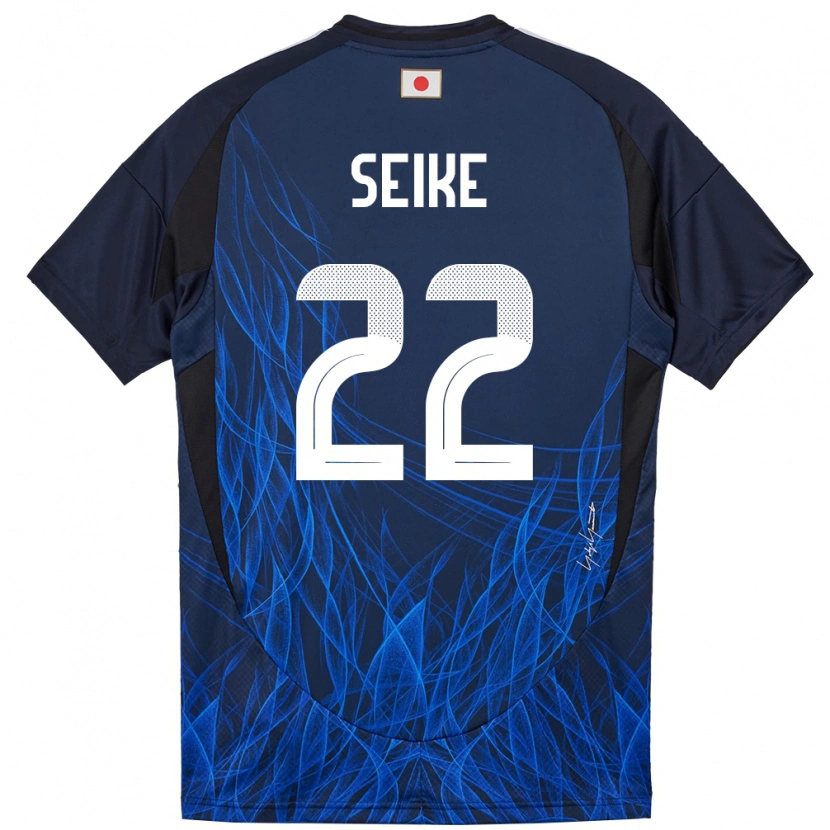 Danxen Hombre Camiseta Japón Kiko Seike #22 Azul Oscuro 1ª Equipación 24-26 La Camisa