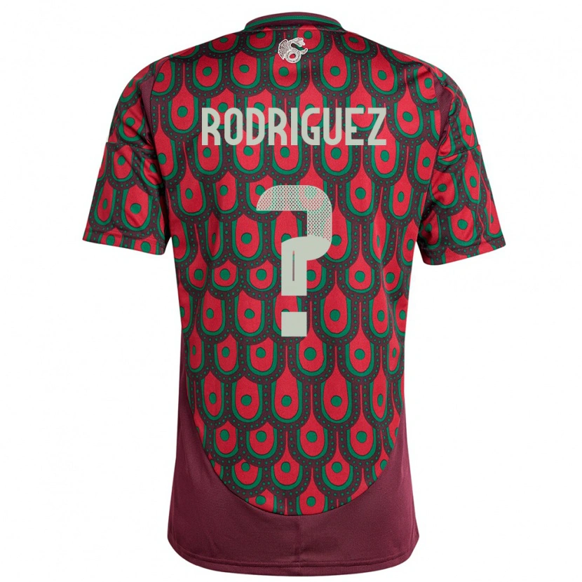 Danxen Hombre Camiseta México Alan Rodríguez #0 Granate 1ª Equipación 24-26 La Camisa