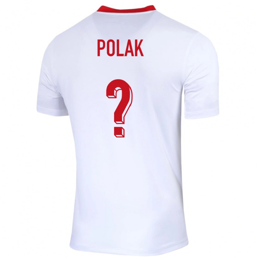 Danxen Hombre Camiseta Polonia Cezary Polak #0 Blanco 1ª Equipación 24-26 La Camisa