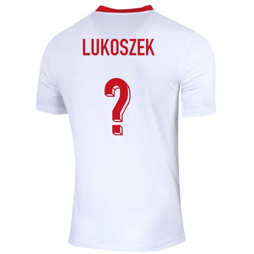 Danxen Hombre Camiseta Polonia Kamil Lukoszek #0 Blanco 1ª Equipación 24-26 La Camisa
