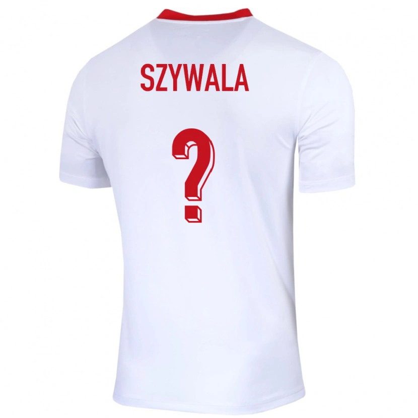 Danxen Hombre Camiseta Polonia Bartosz Szywala #0 Blanco 1ª Equipación 24-26 La Camisa