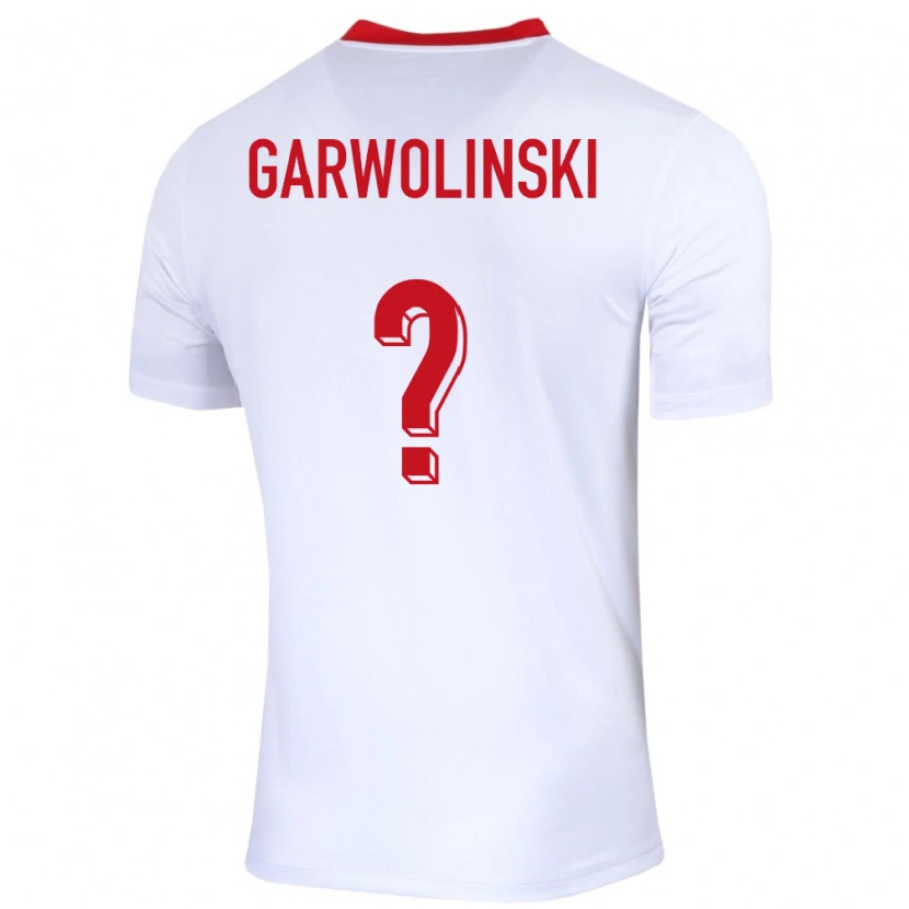 Danxen Hombre Camiseta Polonia Adam Garwolinski #0 Blanco 1ª Equipación 24-26 La Camisa