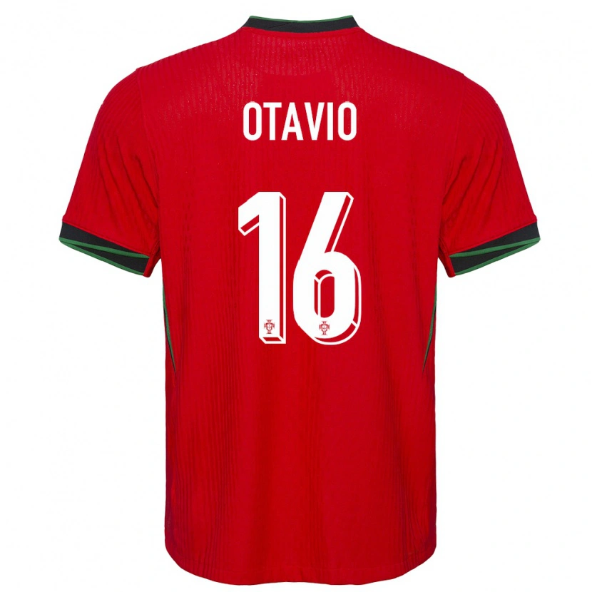 Danxen Hombre Camiseta Portugal Otávio #16 Rojo 1ª Equipación 24-26 La Camisa