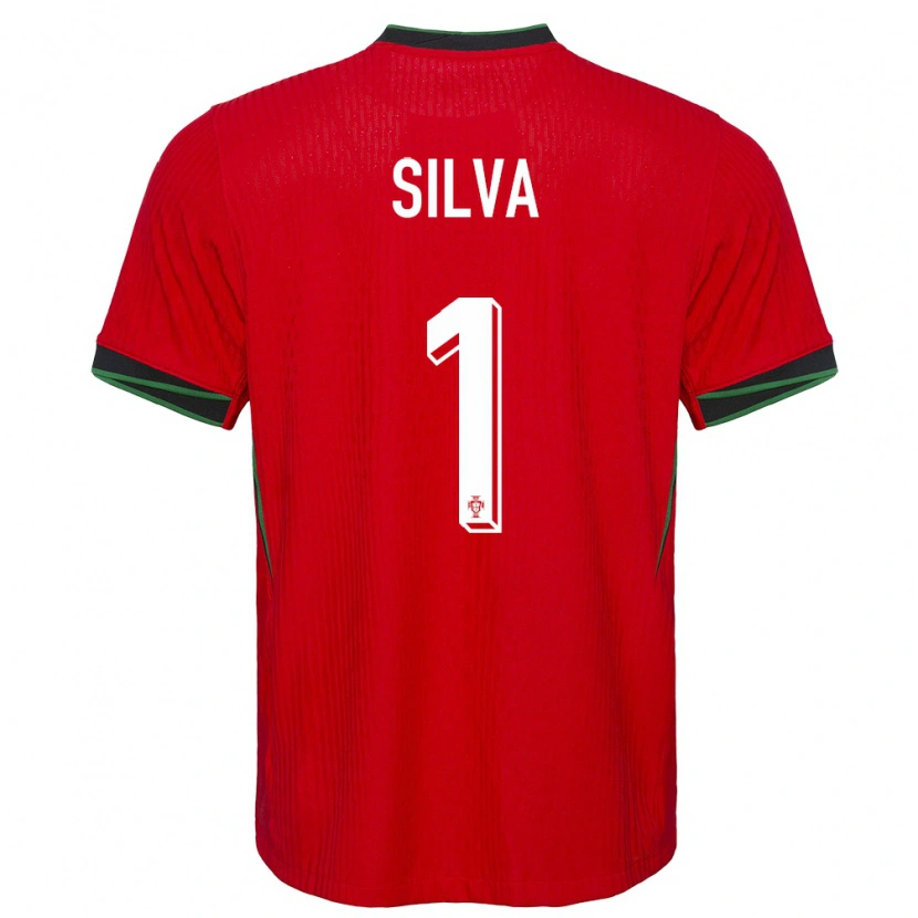 Danxen Hombre Camiseta Portugal Dinis Silva #1 Rojo 1ª Equipación 24-26 La Camisa