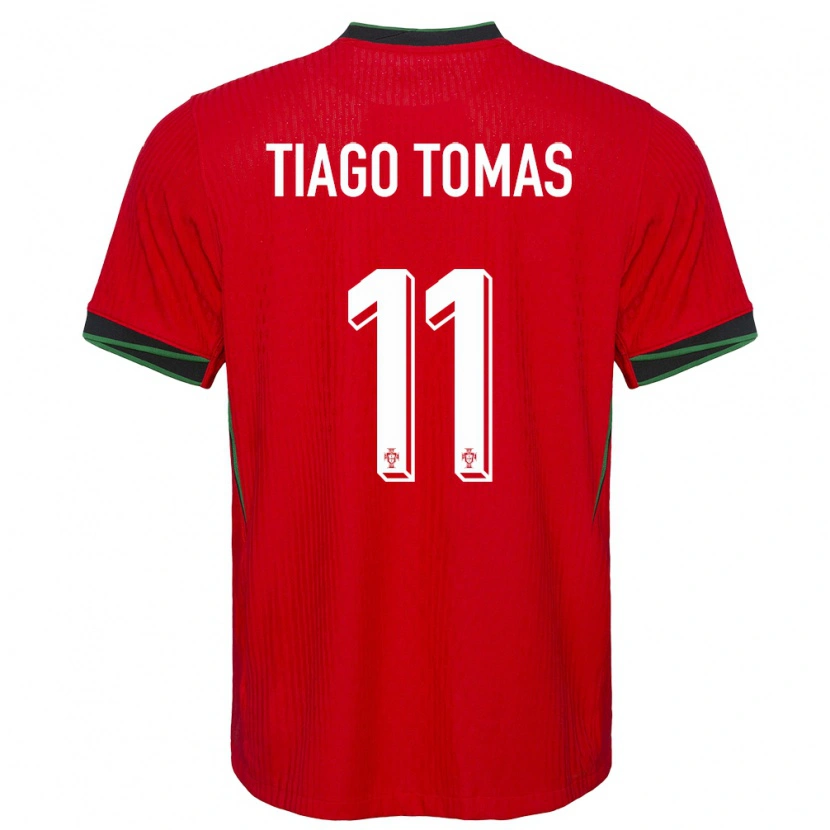 Danxen Hombre Camiseta Portugal Tiago Tomás #11 Rojo 1ª Equipación 24-26 La Camisa
