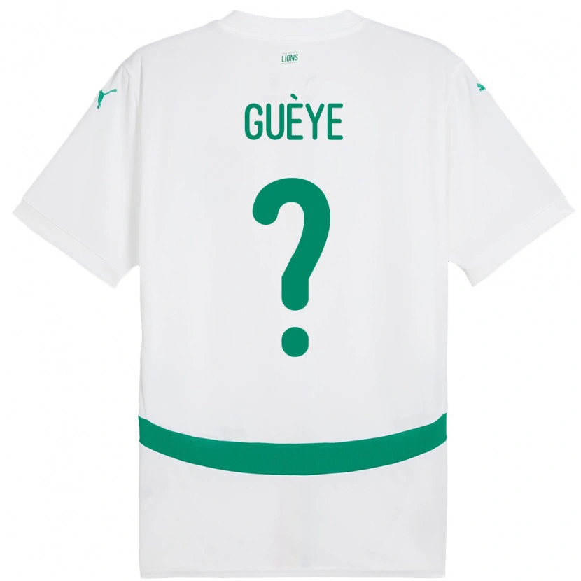 Danxen Hombre Camiseta Senegal Mouhamed Guèye #0 Blanco 1ª Equipación 24-26 La Camisa