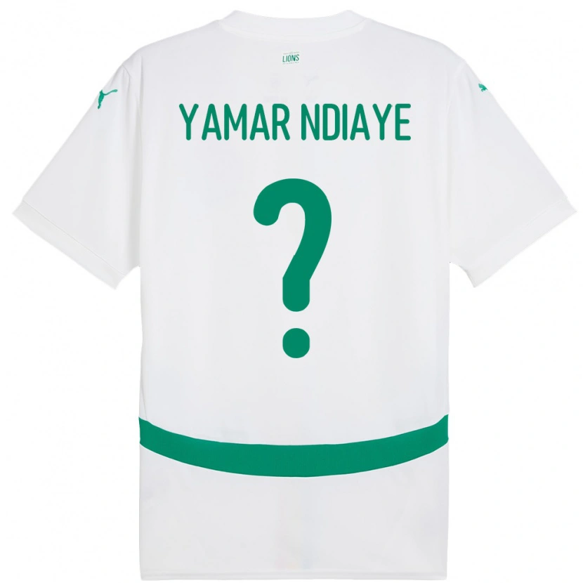 Danxen Hombre Camiseta Senegal El Hadj Yamar Ndiaye #0 Blanco 1ª Equipación 24-26 La Camisa