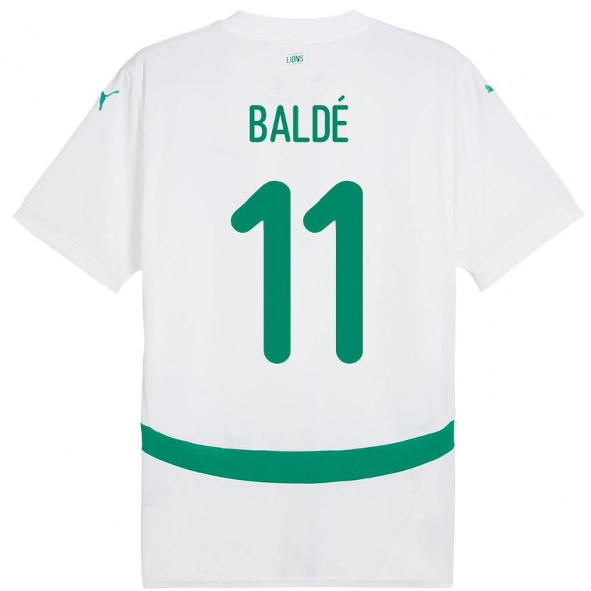 Danxen Hombre Camiseta Senegal Haby Balde #11 Blanco 1ª Equipación 24-26 La Camisa