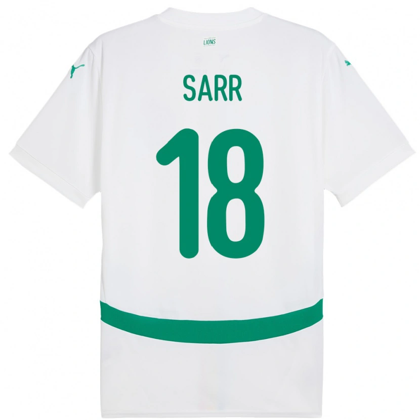 Danxen Hombre Camiseta Senegal Ismaila Sarr #18 Blanco 1ª Equipación 24-26 La Camisa