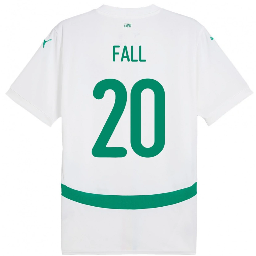 Danxen Hombre Camiseta Senegal Korka Fall #20 Blanco 1ª Equipación 24-26 La Camisa