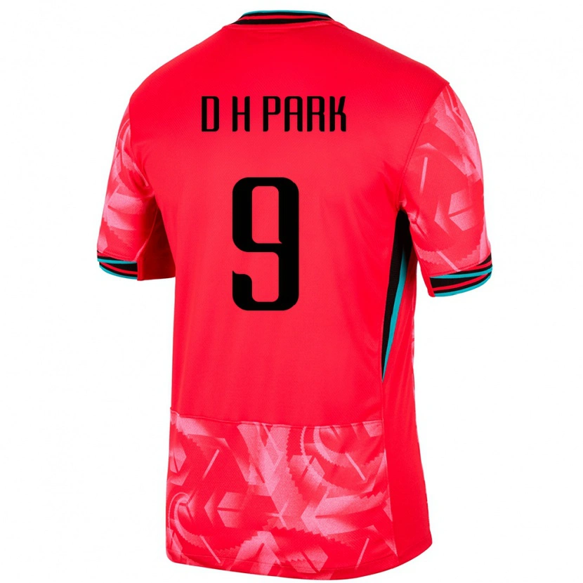 Danxen Hombre Camiseta Corea Del Sur Do-Hyeon Park #9 Rojo 1ª Equipación 24-26 La Camisa