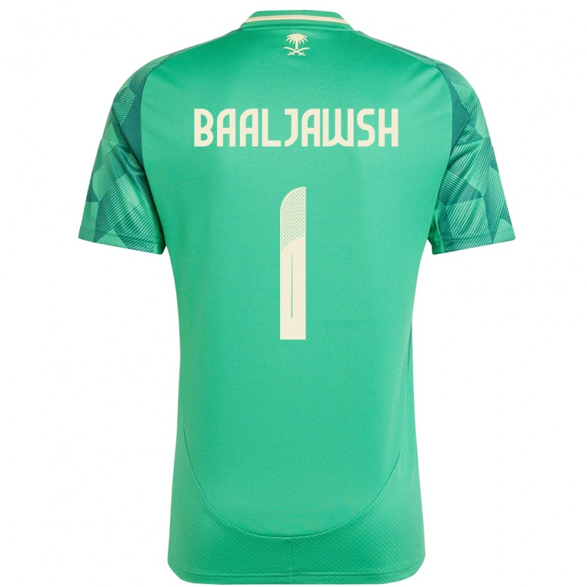 Danxen Hombre Camiseta Arabia Saudita Turki Baaljawsh #1 Verde 1ª Equipación 24-26 La Camisa