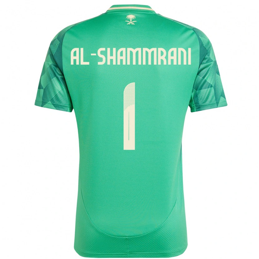 Danxen Hombre Camiseta Arabia Saudita Faisal Al-Shammrani #1 Verde 1ª Equipación 24-26 La Camisa