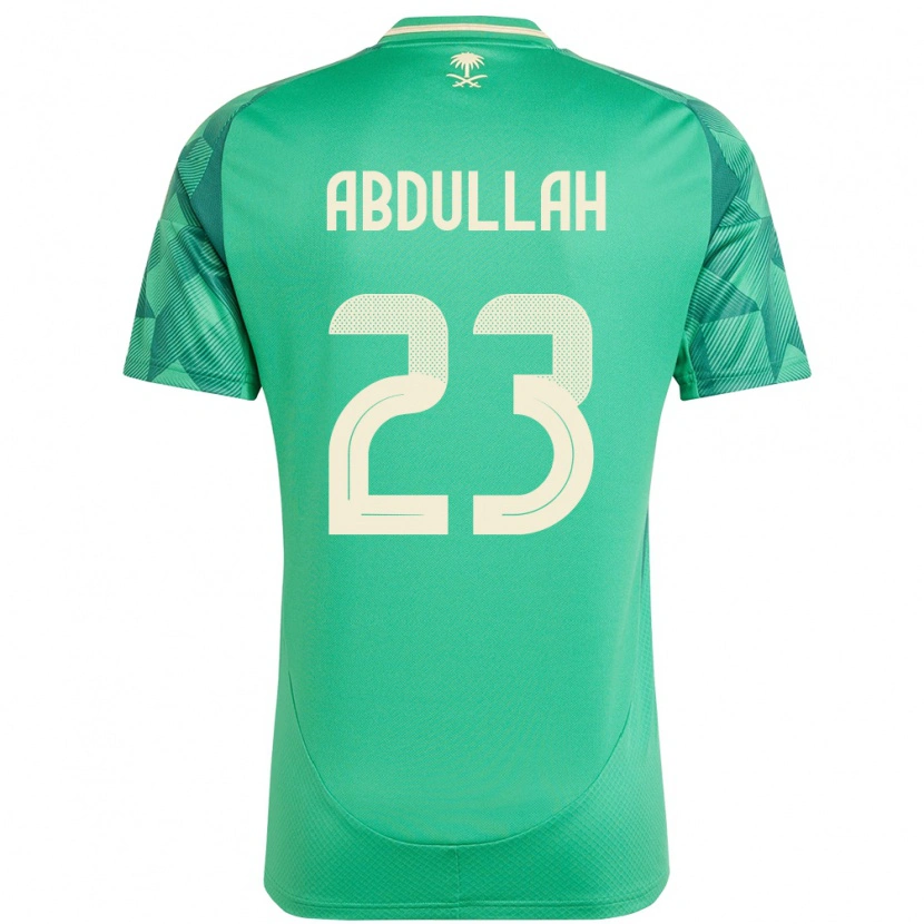 Danxen Hombre Camiseta Arabia Saudita Nawaf Abdullah #23 Verde 1ª Equipación 24-26 La Camisa